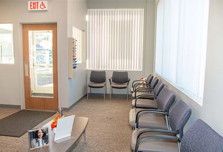 Gentle Dental Hudson appointment waiting room in Massachusetts